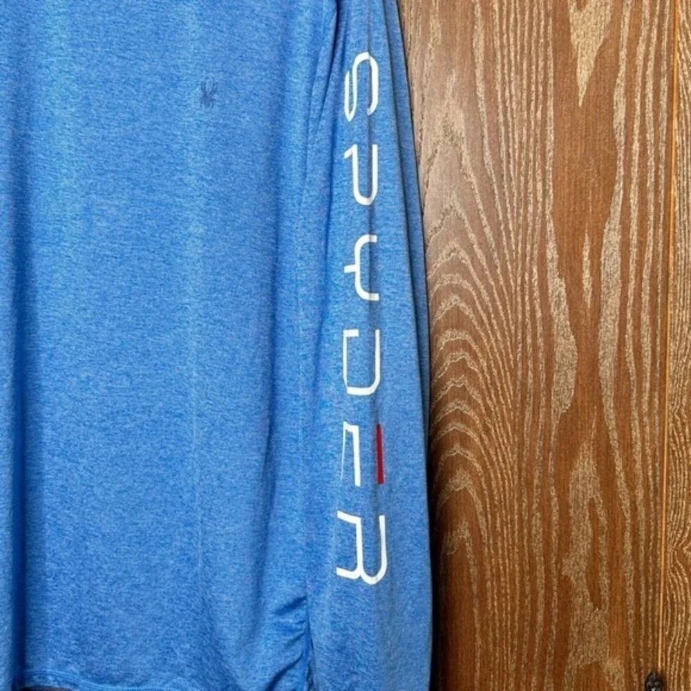 Spyder Swim Men's Long Sleeve Rash Guard‎ Shirt Blue Size M/M - Picture 4 of 6